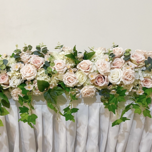 Bridal Table garland Blush Pink $75 per metre 