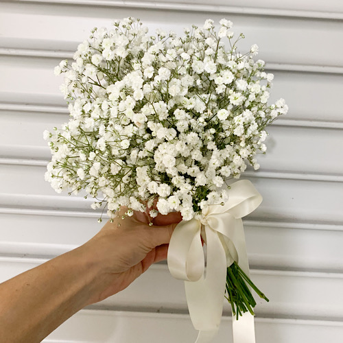Flower girl Bouquet of  Babys Breath